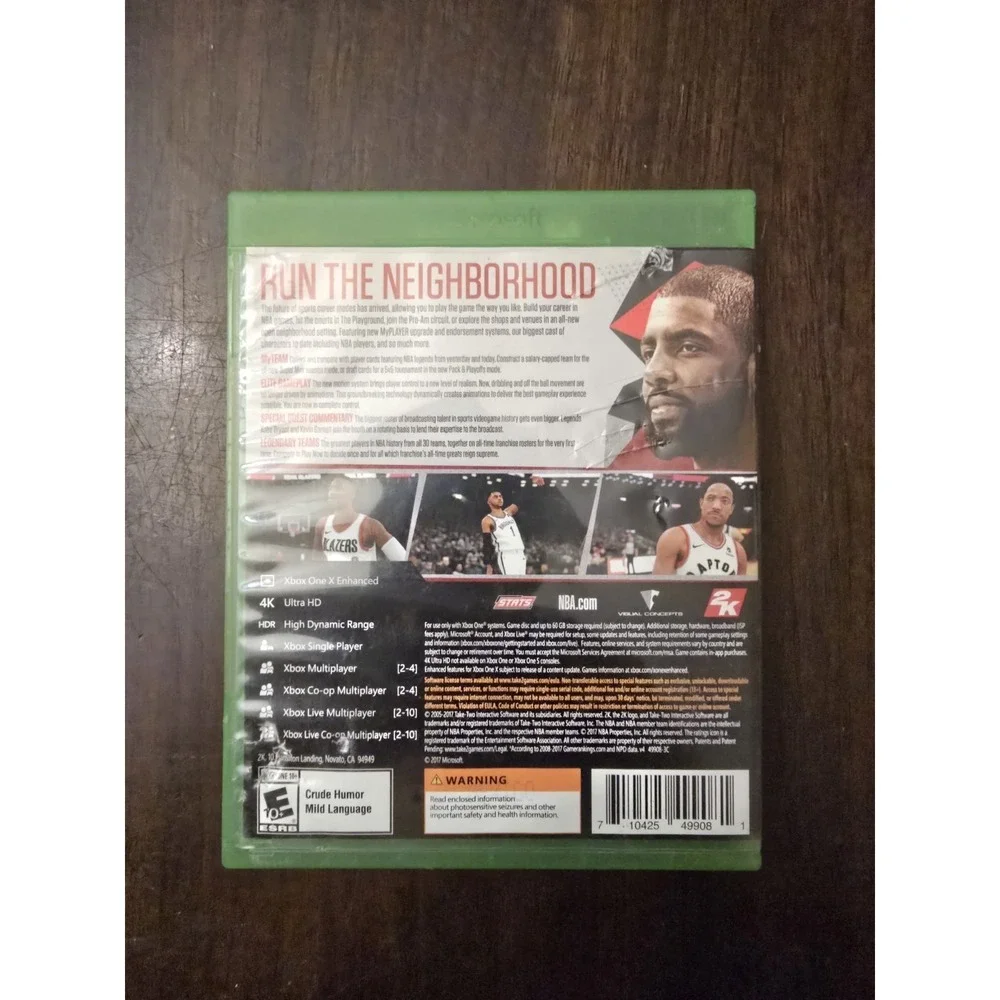 NBA 2K18 Microsoft XBOX ONE Basketball Game Kyrie Irving NBA2K18 Clean & Tested